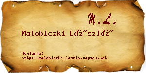 Malobiczki László névjegykártya